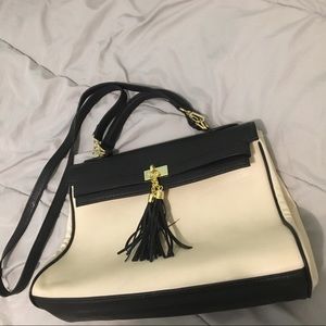 Aldo Cream & Black Crossbody Bag